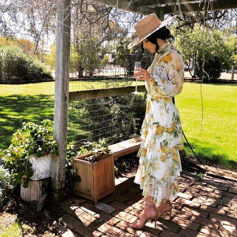 Cheap designer Sheike Blurred Floral Top & Skirt