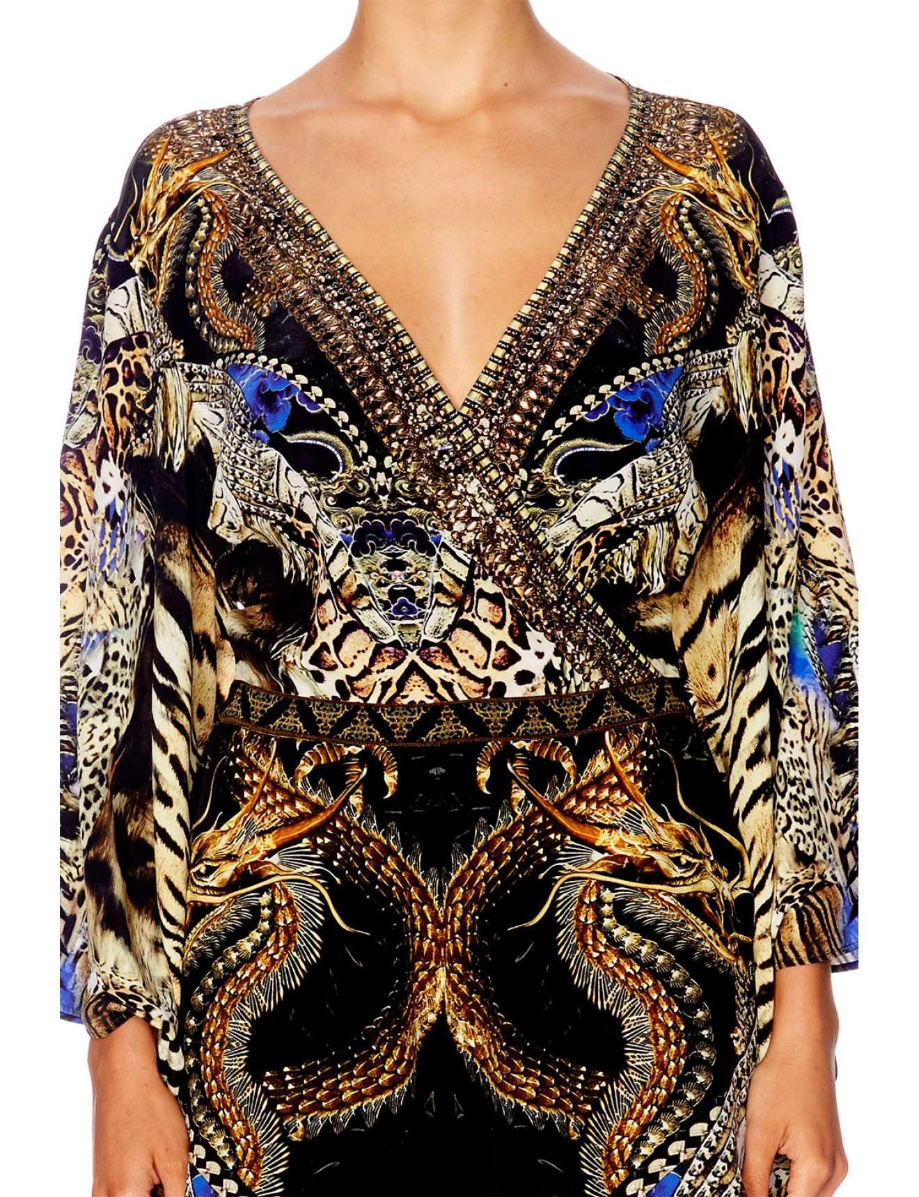 Formal rental Camilla Kimono Sleeve Playsuit Dragon Lady