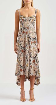 Hire a Scanlan Theodore Paisley Print Bralette Dress