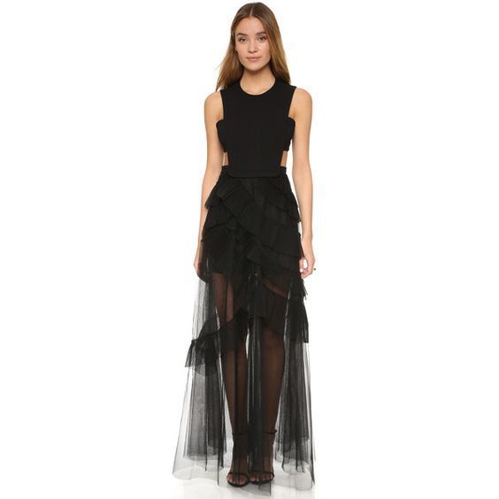 For rent a Bcbgmaxazria Avalon Tulle Cutout Gown