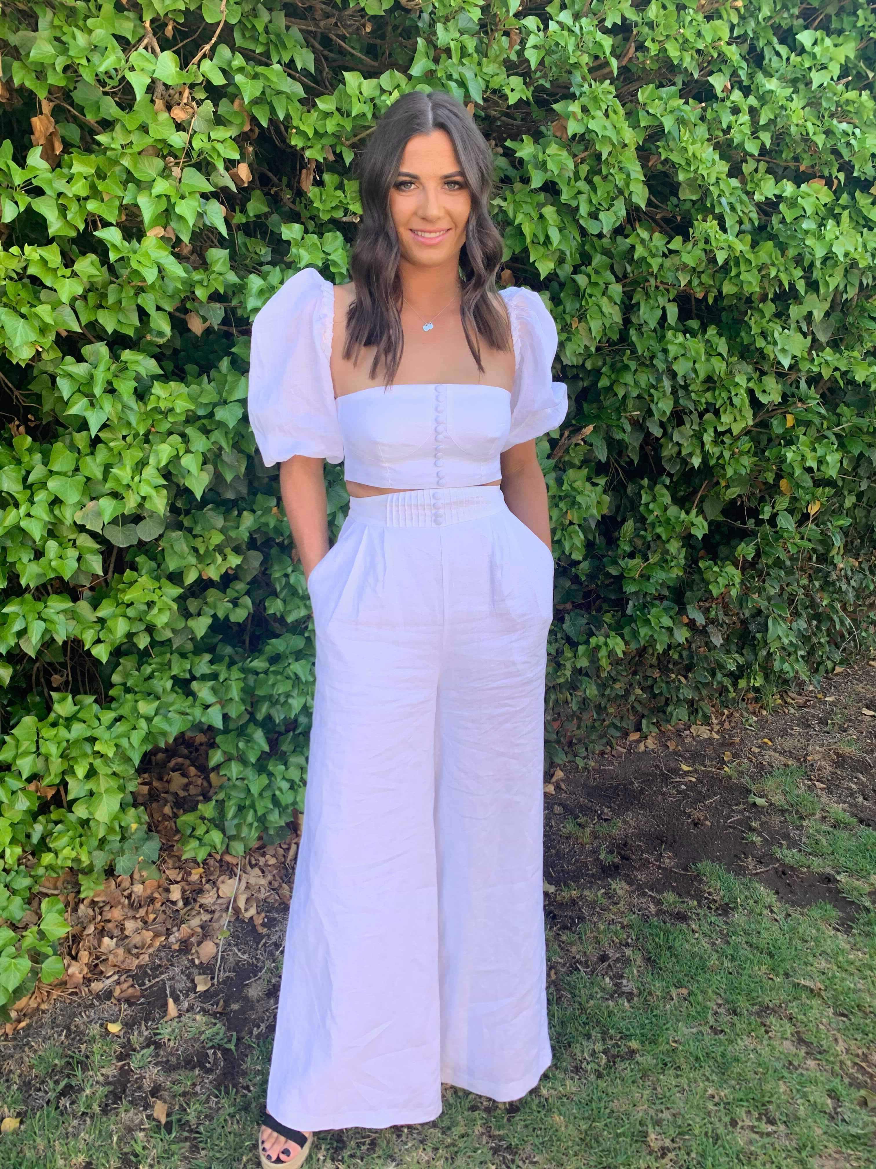 Loan a Joslin Studio Nadia Linen Palazzo Pant