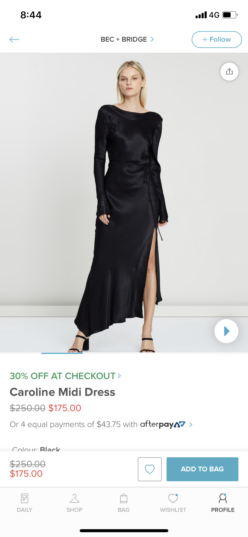 Bec & Bridge Black for hire