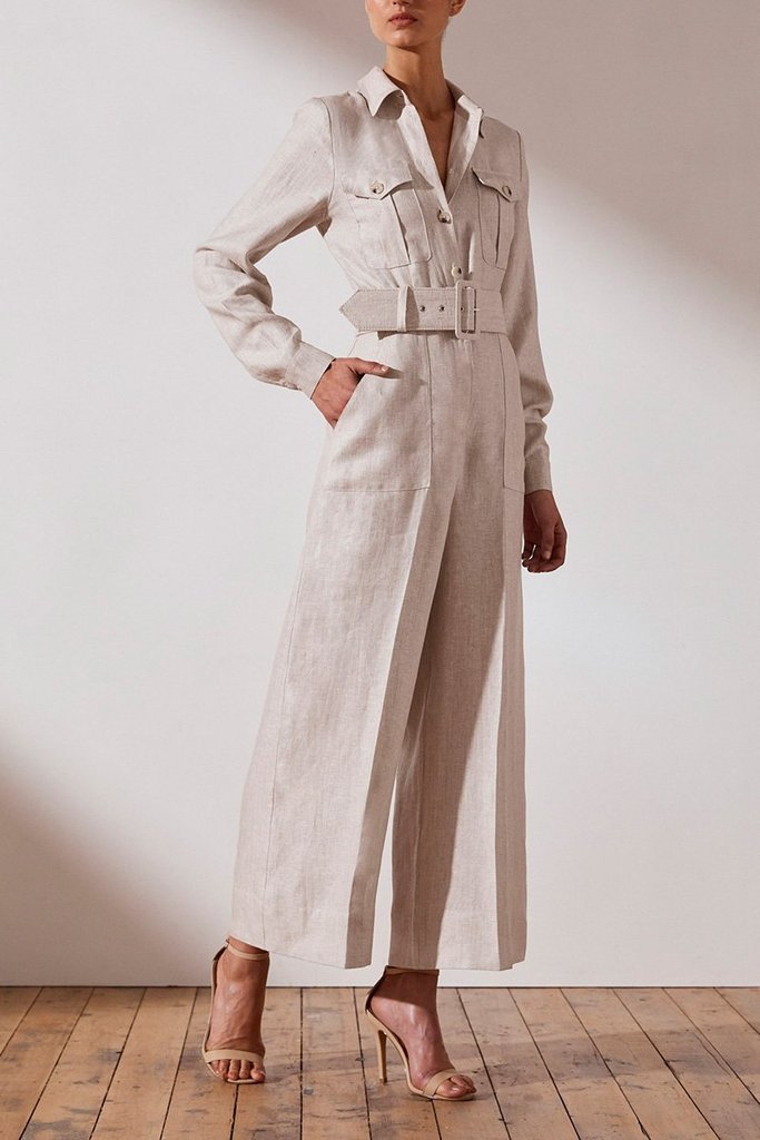 Loan a Shona Joy Hamilton Linen Tailored Jumpsuit