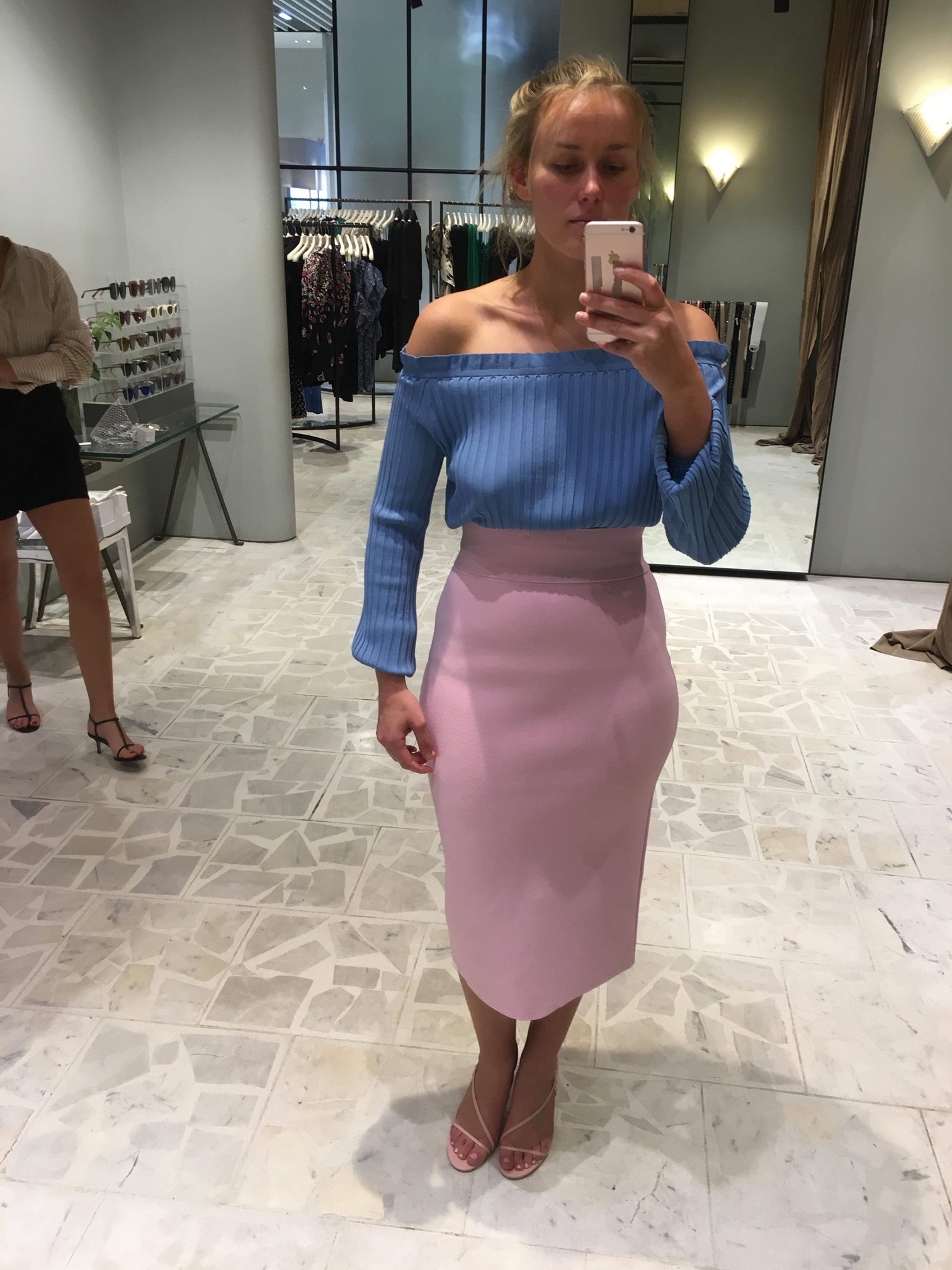 Borrow a Scanlan Theodore Crepe Knit Skirt