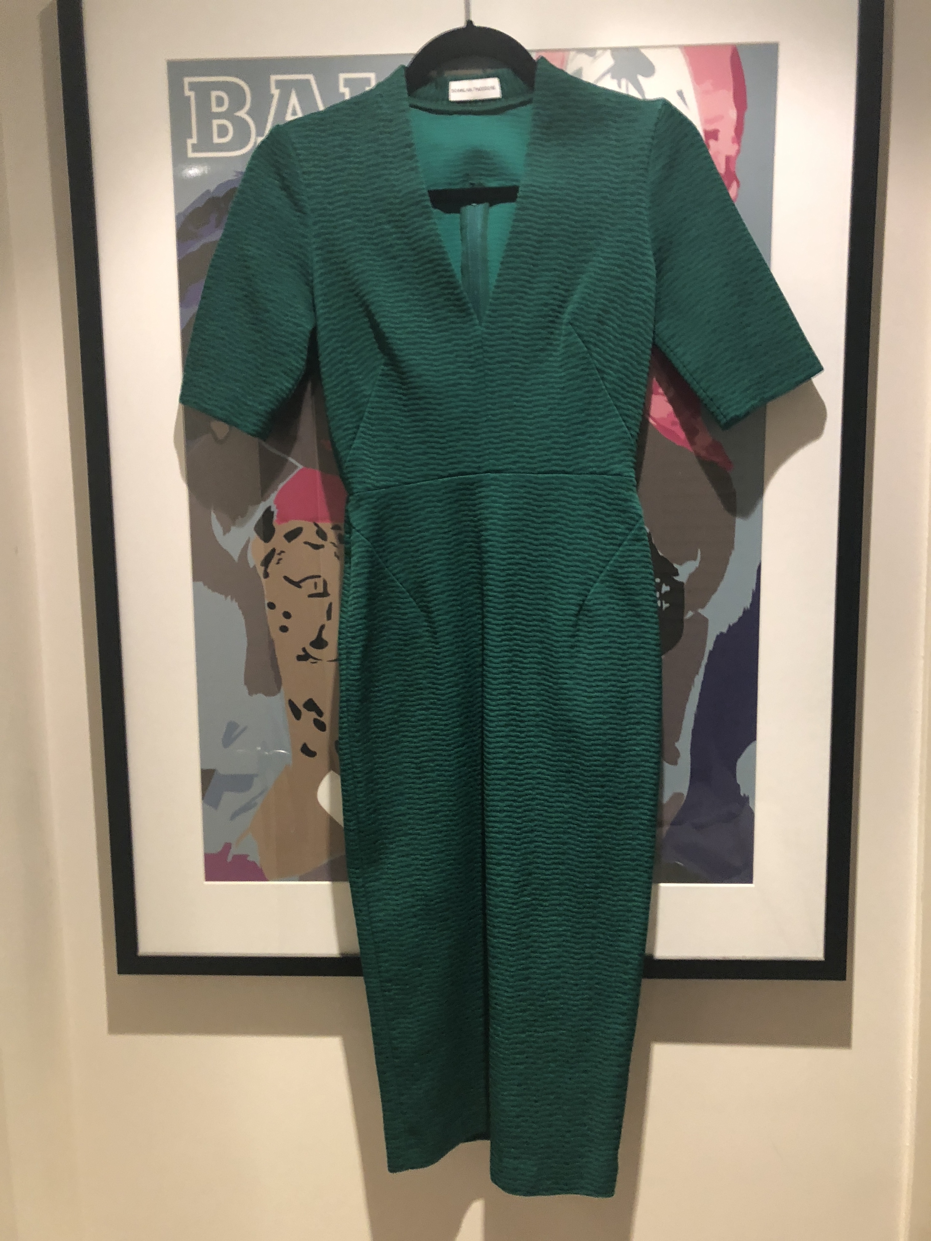 Formal rental Scanlan Theodore Emerald V Neck Midi