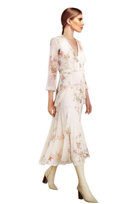 Cheap designer Zimmermann Flutter Long Dress