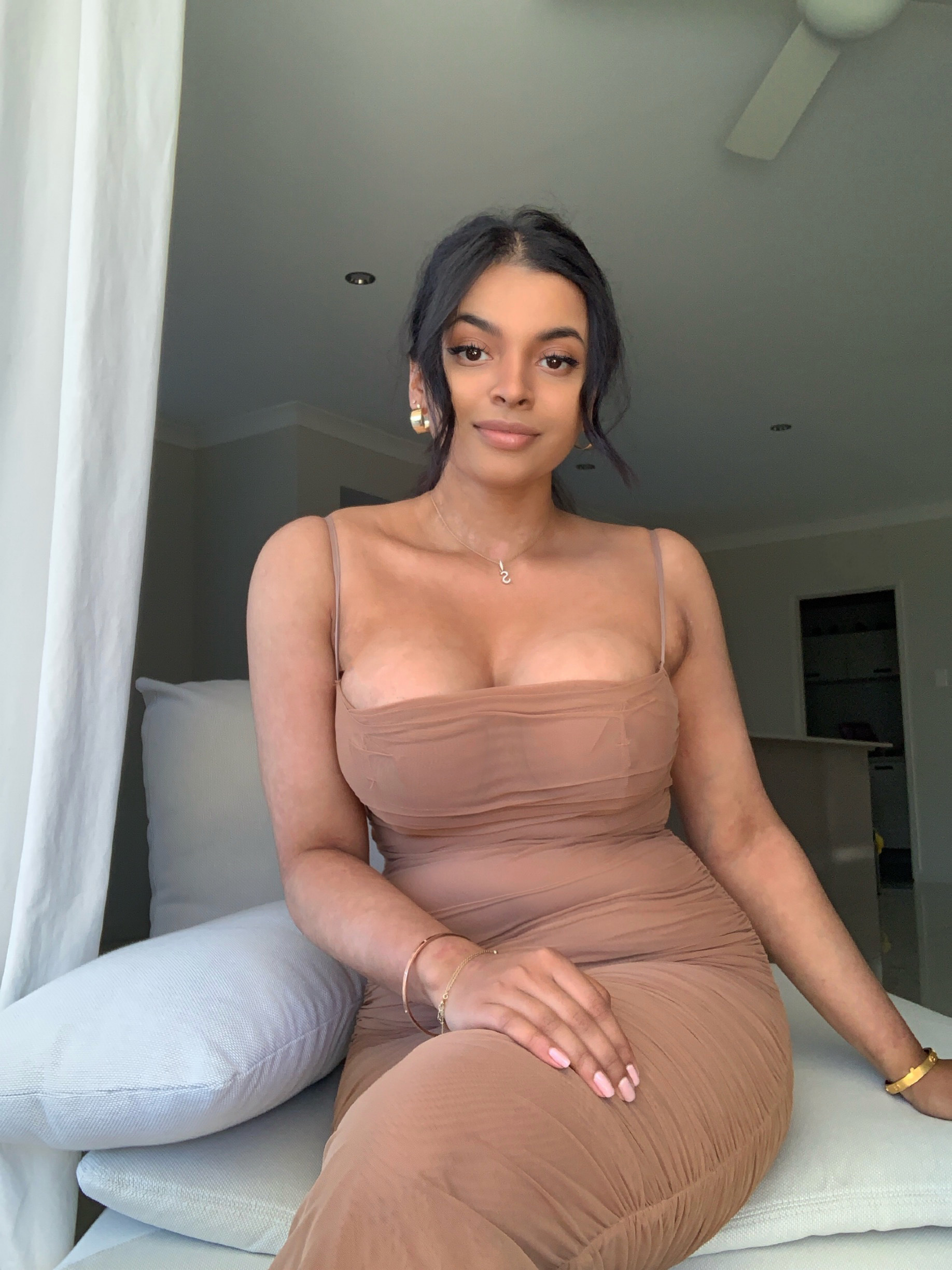 For rent a House Of Cb Fornarina Tan Dress