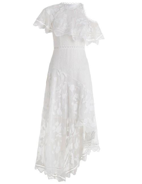 Cheap designer Zimmermann Mercer Bird Floating Dress In Ivory