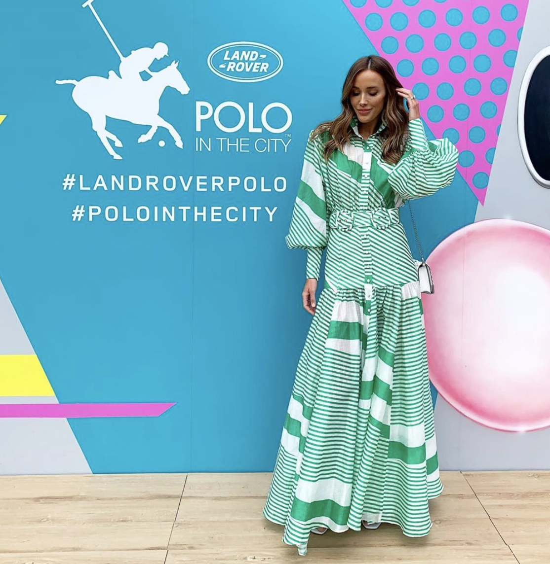 Rental Mackenzie Mode Mackenzie Maxi Green & White