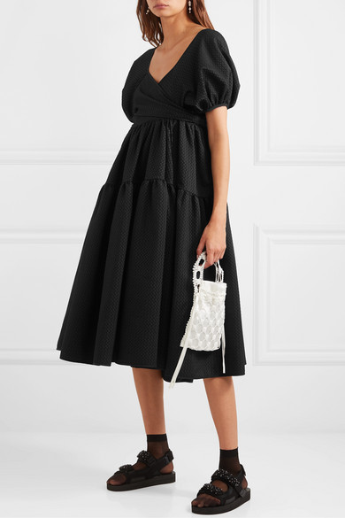 Formal rental Cecilie Bahnsen + Sophie Bille Brahe Tiered Mattelassé Silk Blend Dress