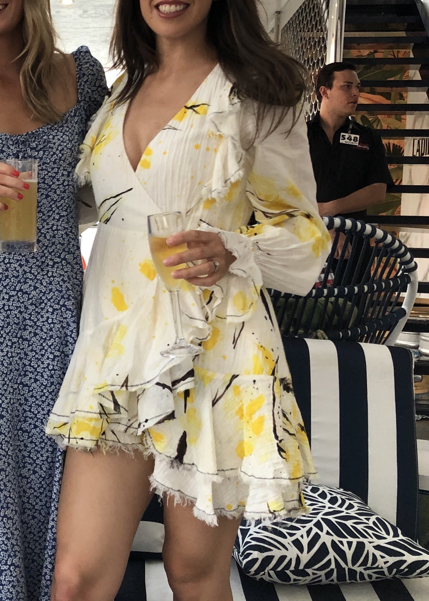 Cheap designer Aje Mimosa Wrap Mini Dress