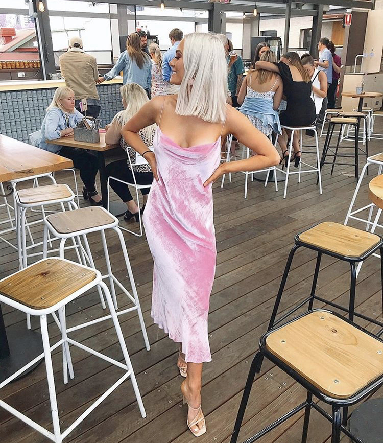 Rental Bec & Bridge Velveteen Midi Dress