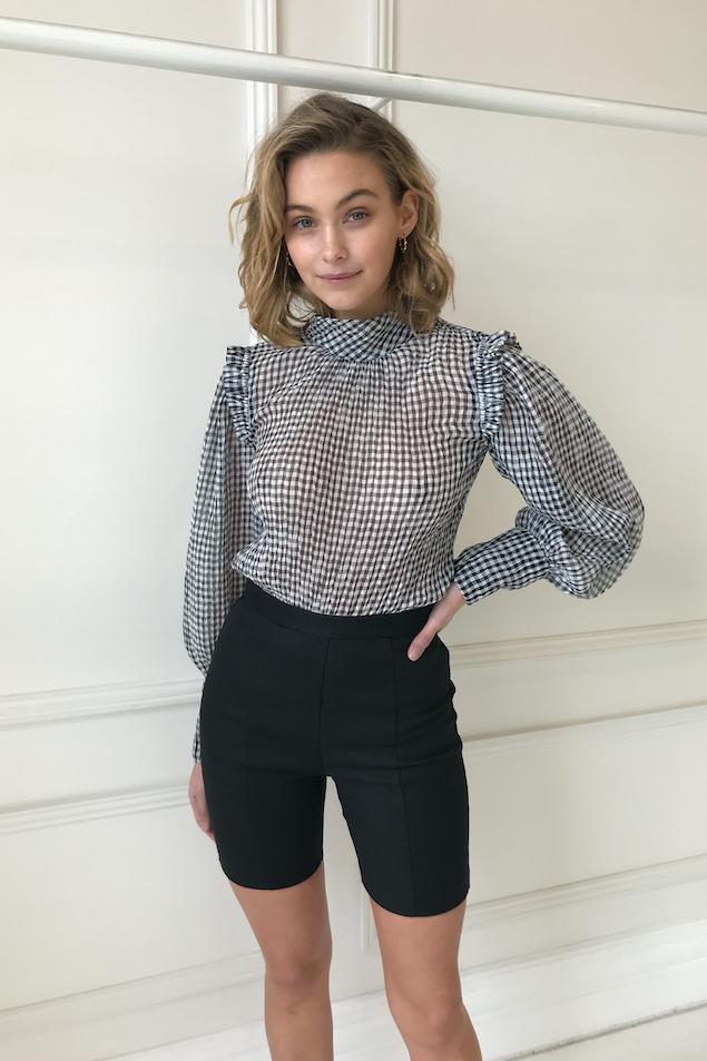 Formal rental Bec & Bridge Nadine Blouse Check