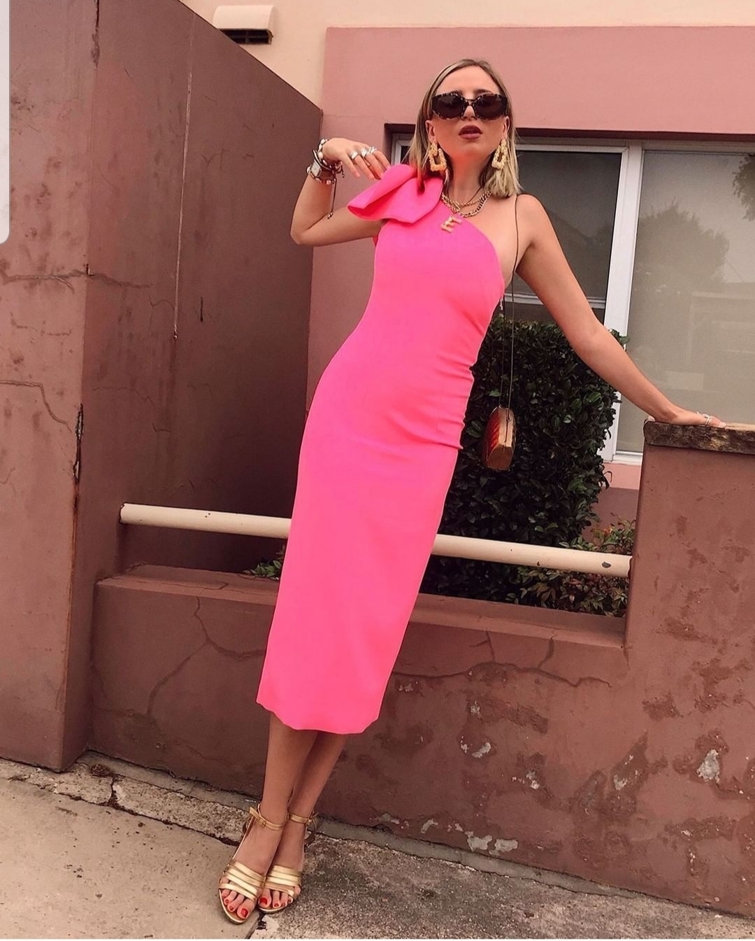 Rent a By Johnny Zoe Love Tie Shoulder Midi Dress