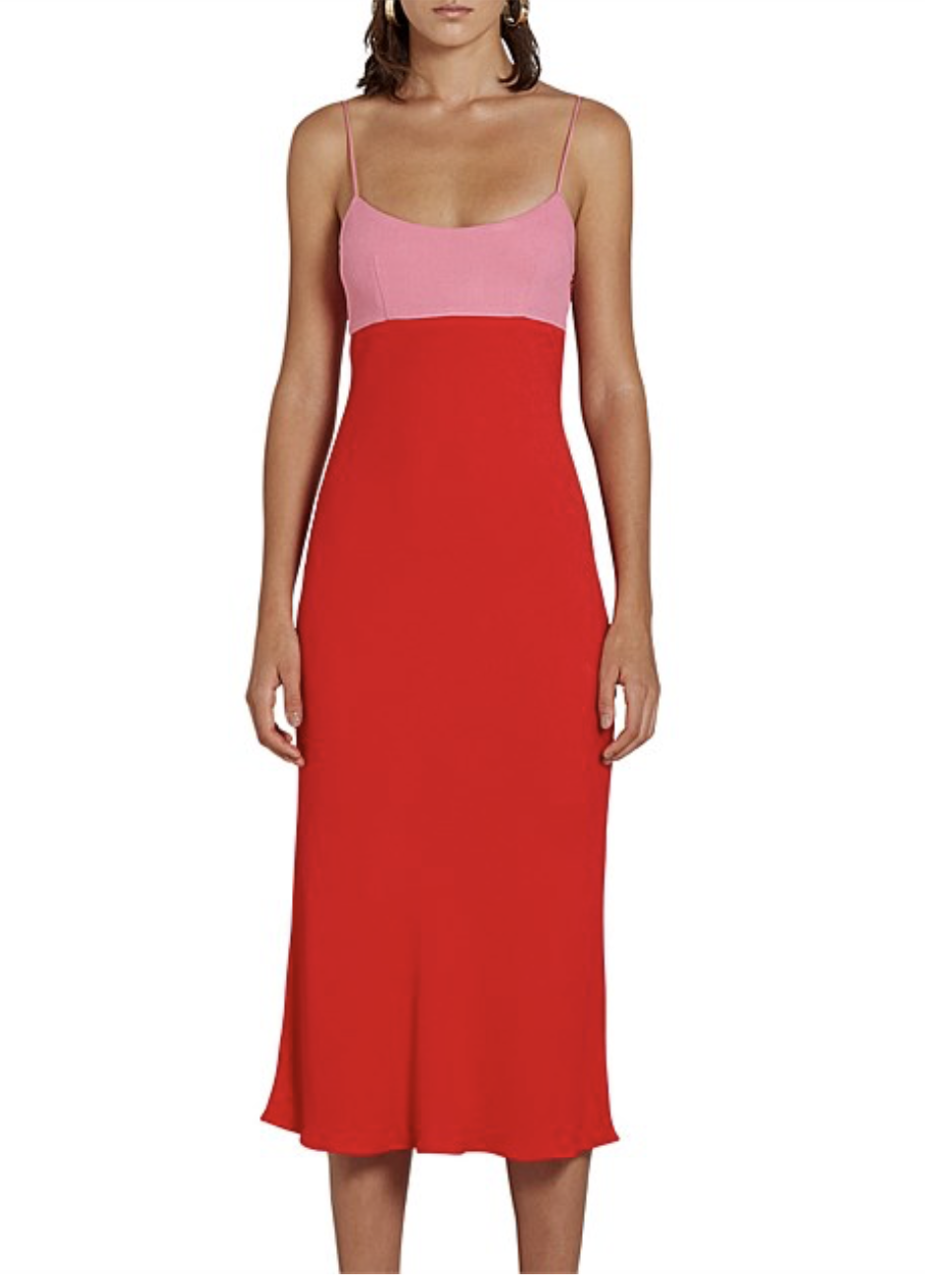 Affordable By Johnny Zinnia Slip Midi Dress