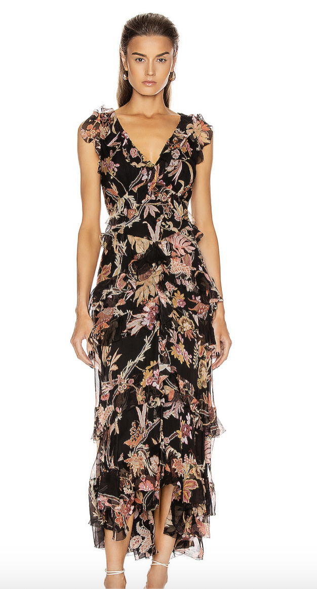 Hire a Zimmermann Wavelength Frilled Midi