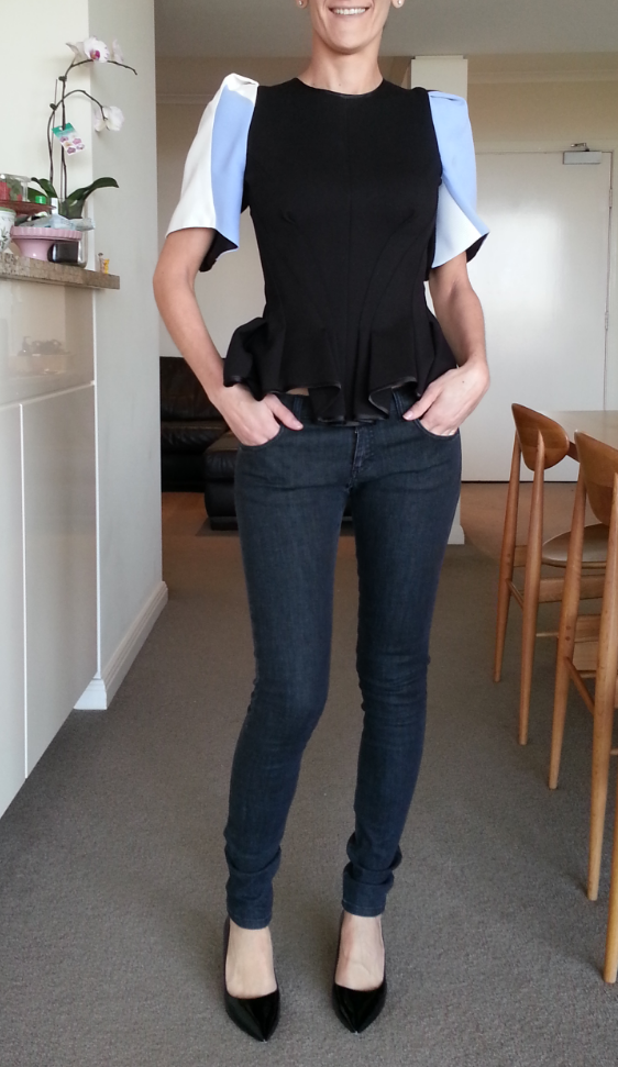 Affordable Gucci X Maticevski Skinny Jeans + Peplum Top
