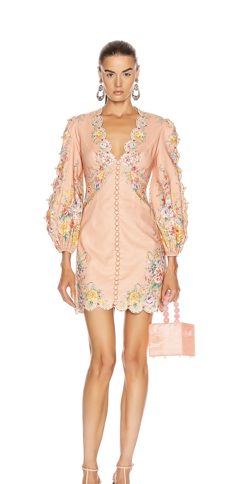 Rent a Zimmermann Zinnia Scallop Mini Dress
