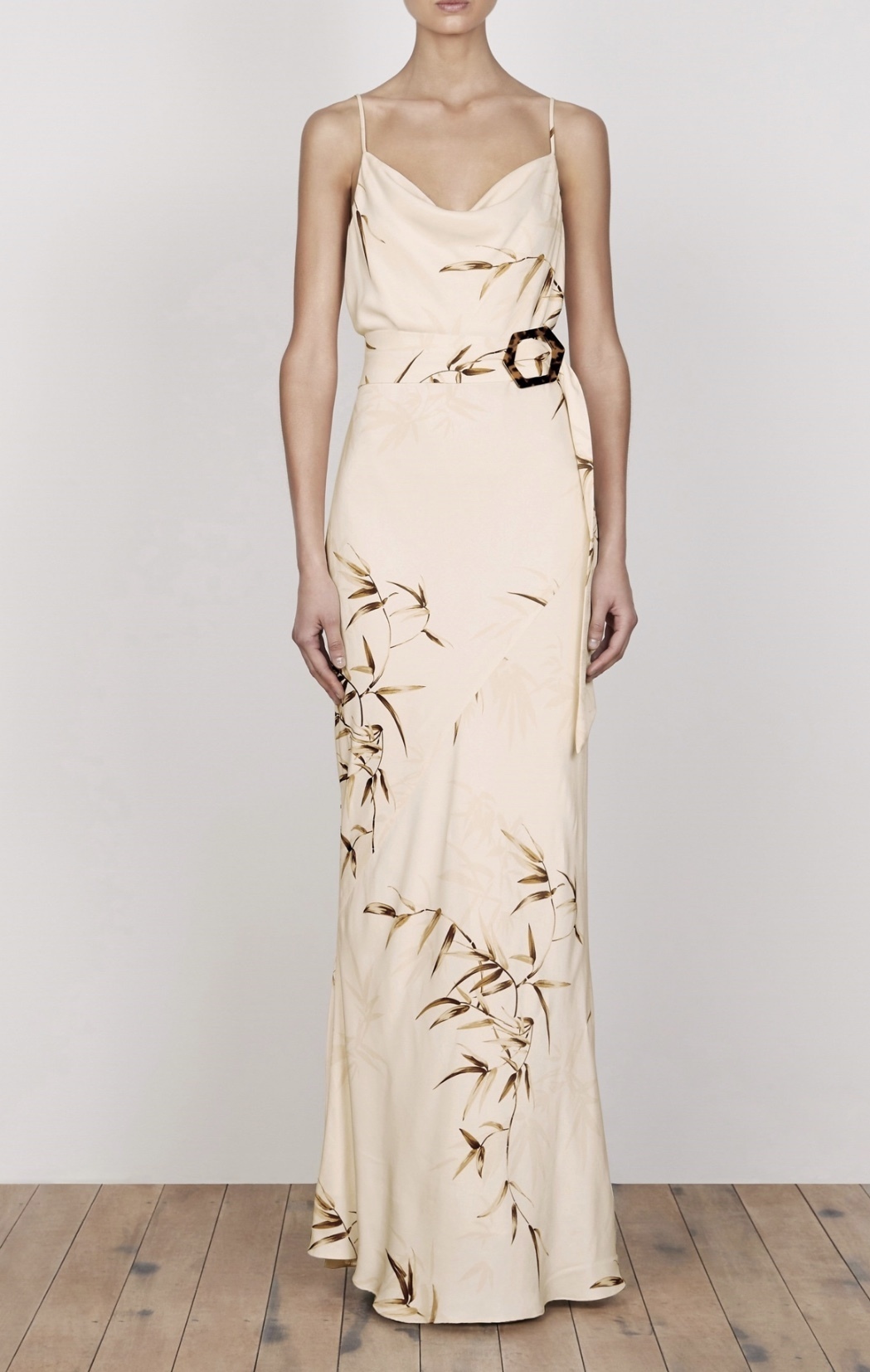 Designer rental Shona Joy Horizon Bias Cowl Maxi Dress