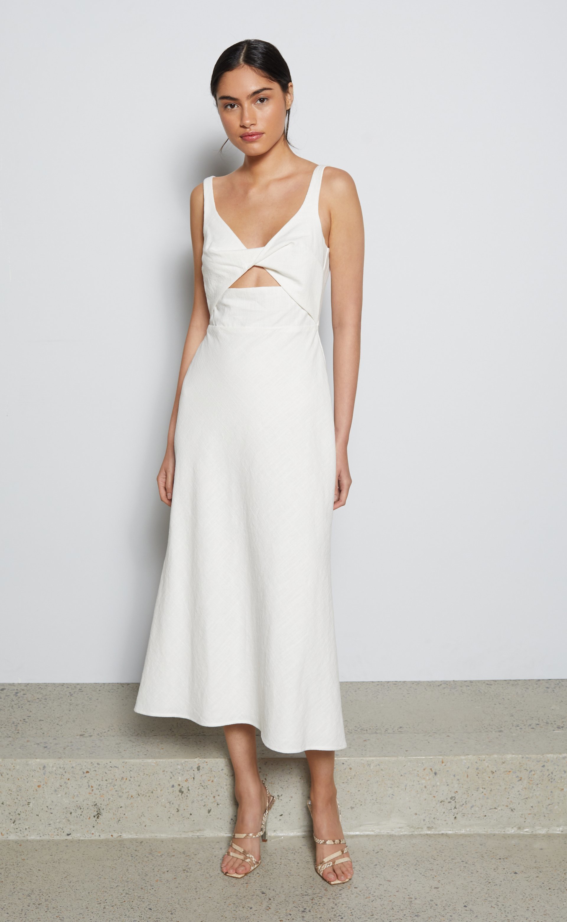 Hire a Bec & Bridge Bec & Bridge Ana Midi Dress White