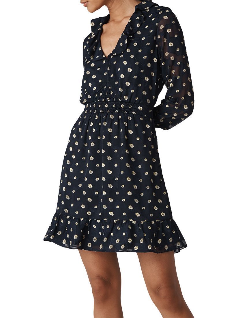 Rental Whistles Whistles Aggie Embroidered Dress Navy/Multi