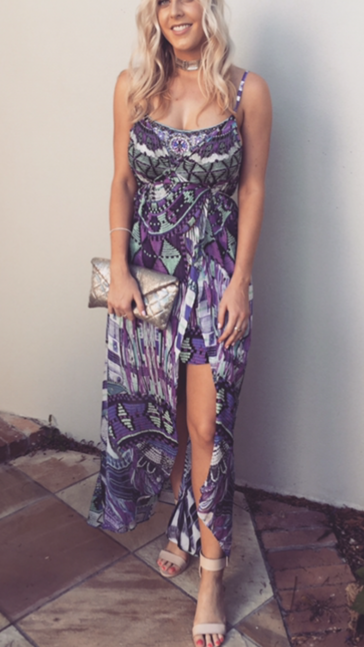 Affordable Camilla Mini Dress With Long Overlay