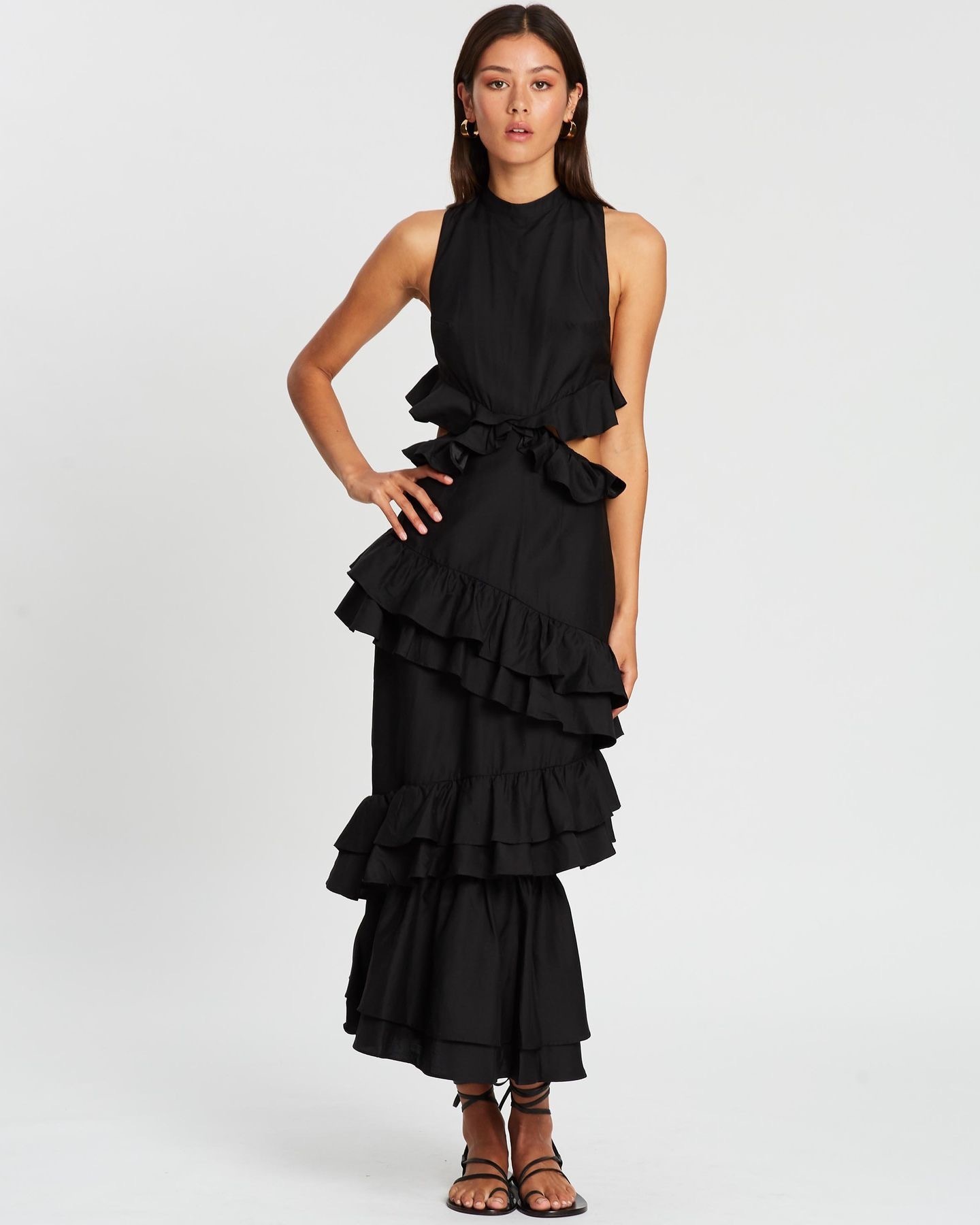 Hire a Sir The Label Aramis Ruffle Gown