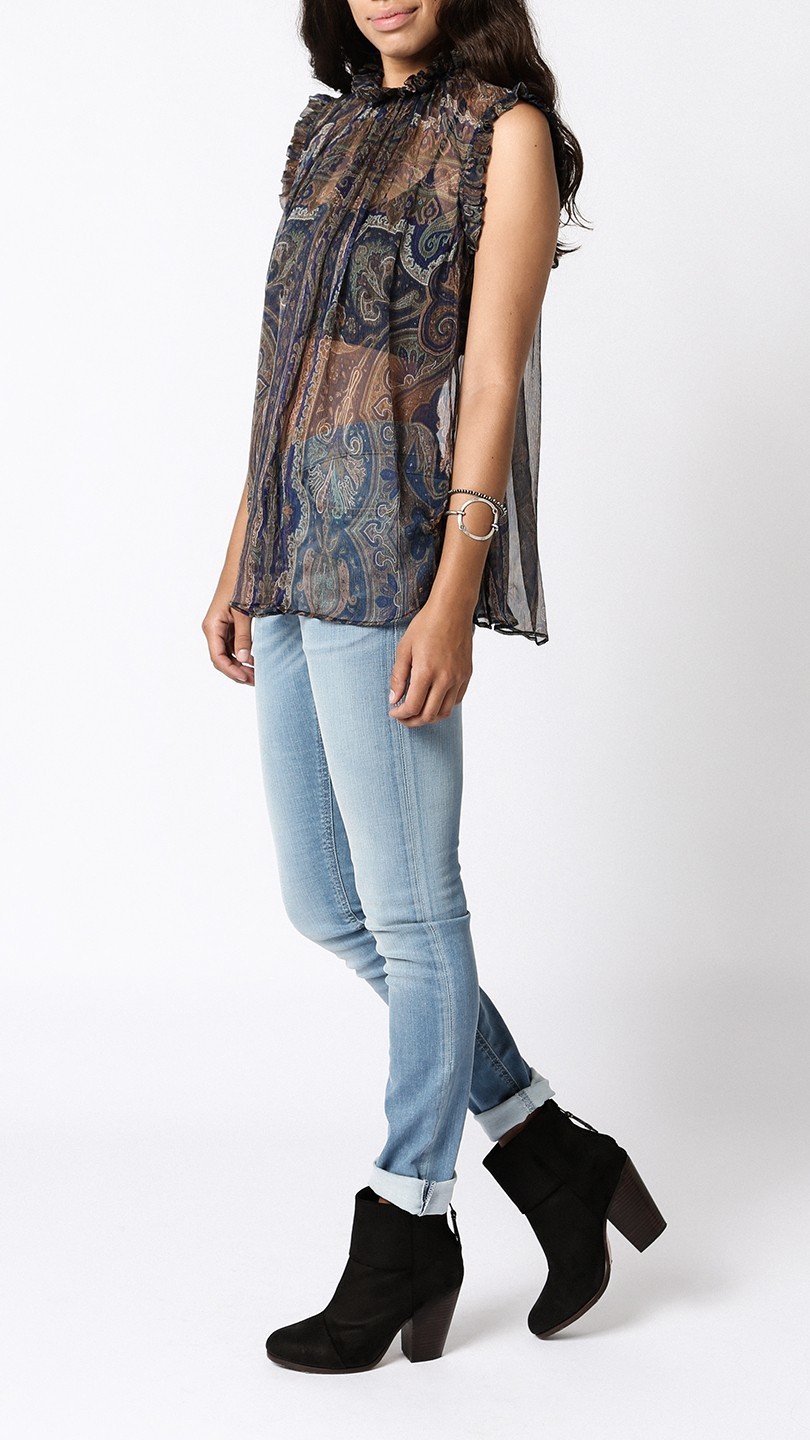 Designer rental Zimmermann Esplanade Ruffle Top