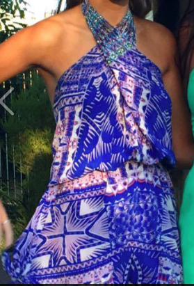 Rent a Camilla Totem Tie Wrap Playsuit