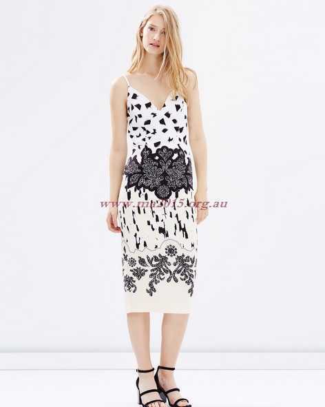 Loan a Shona Joy Coralia Cocktail Midi Dress