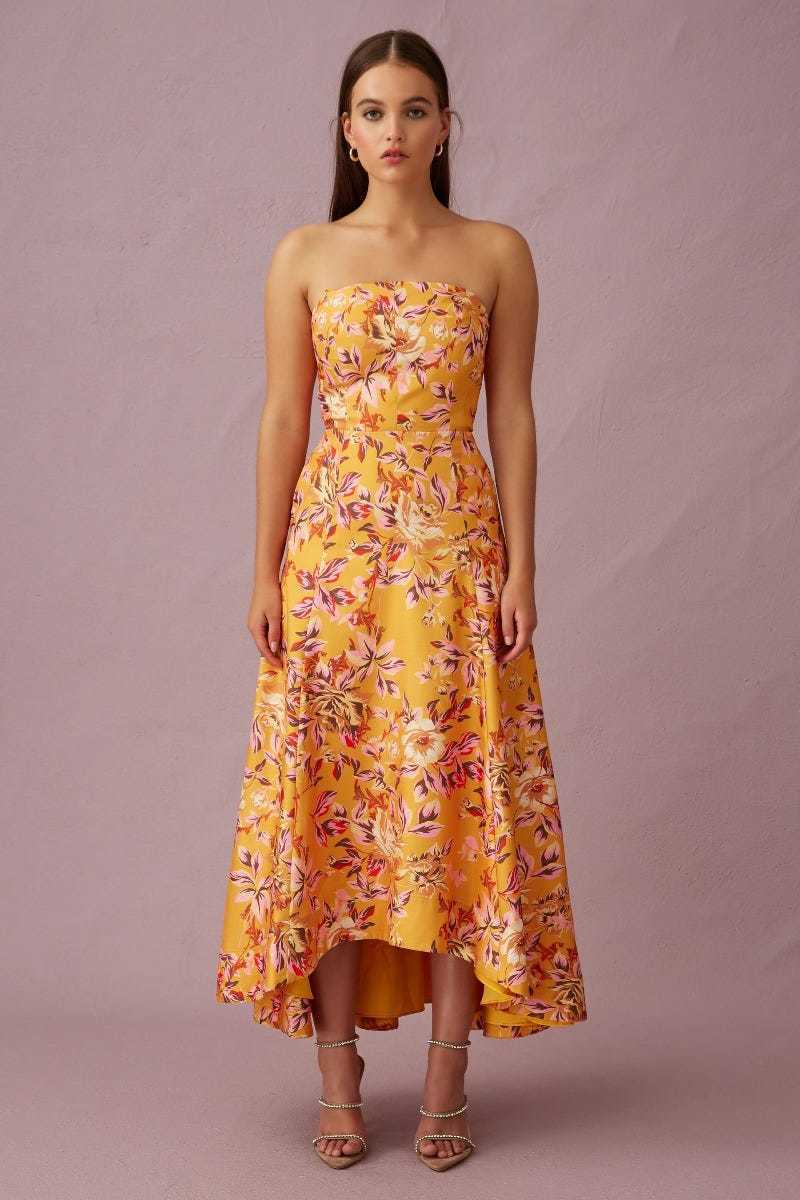 Hire a Keepsake The Label Real Love Gown Mustard Rosebush