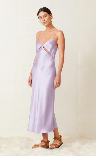 Borrow a Bec And Bridge Mila Midi Dress In Lilac