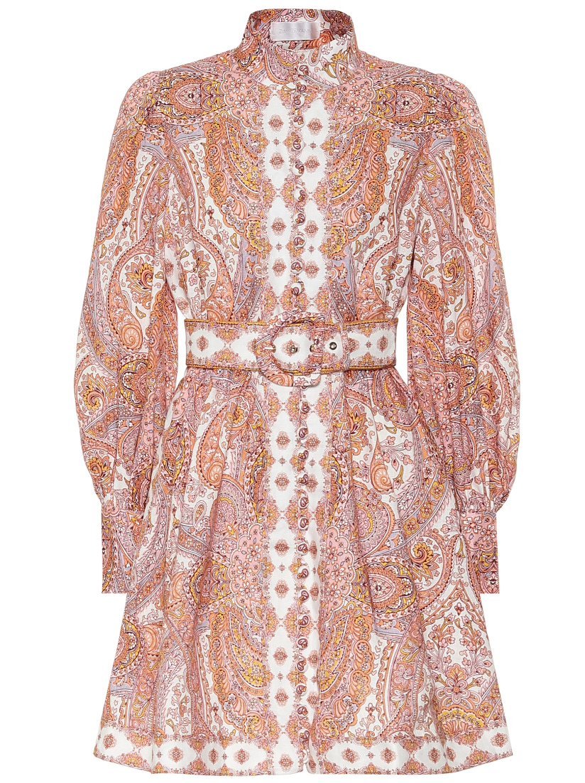 Rent a Zimmermann Paisley Mini Dress