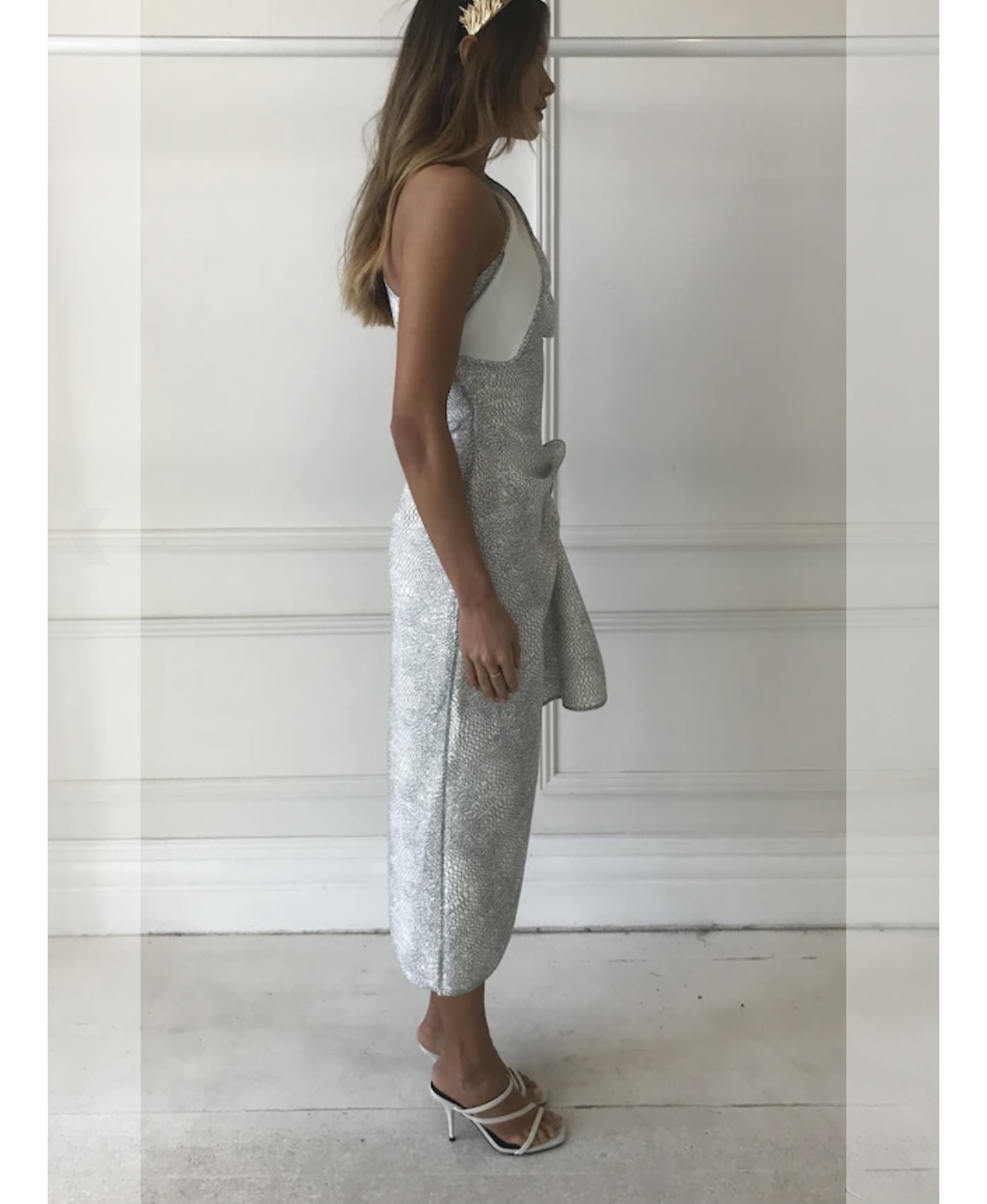 Hire a Acler Crawford Dress Monochrome Snake