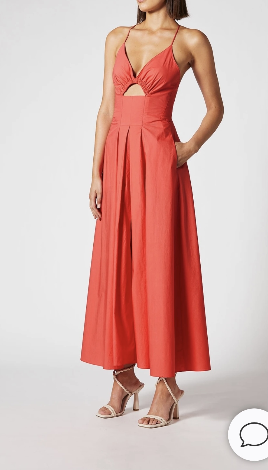 Affordable Scanlan Theodore Cotton Strappy Dress