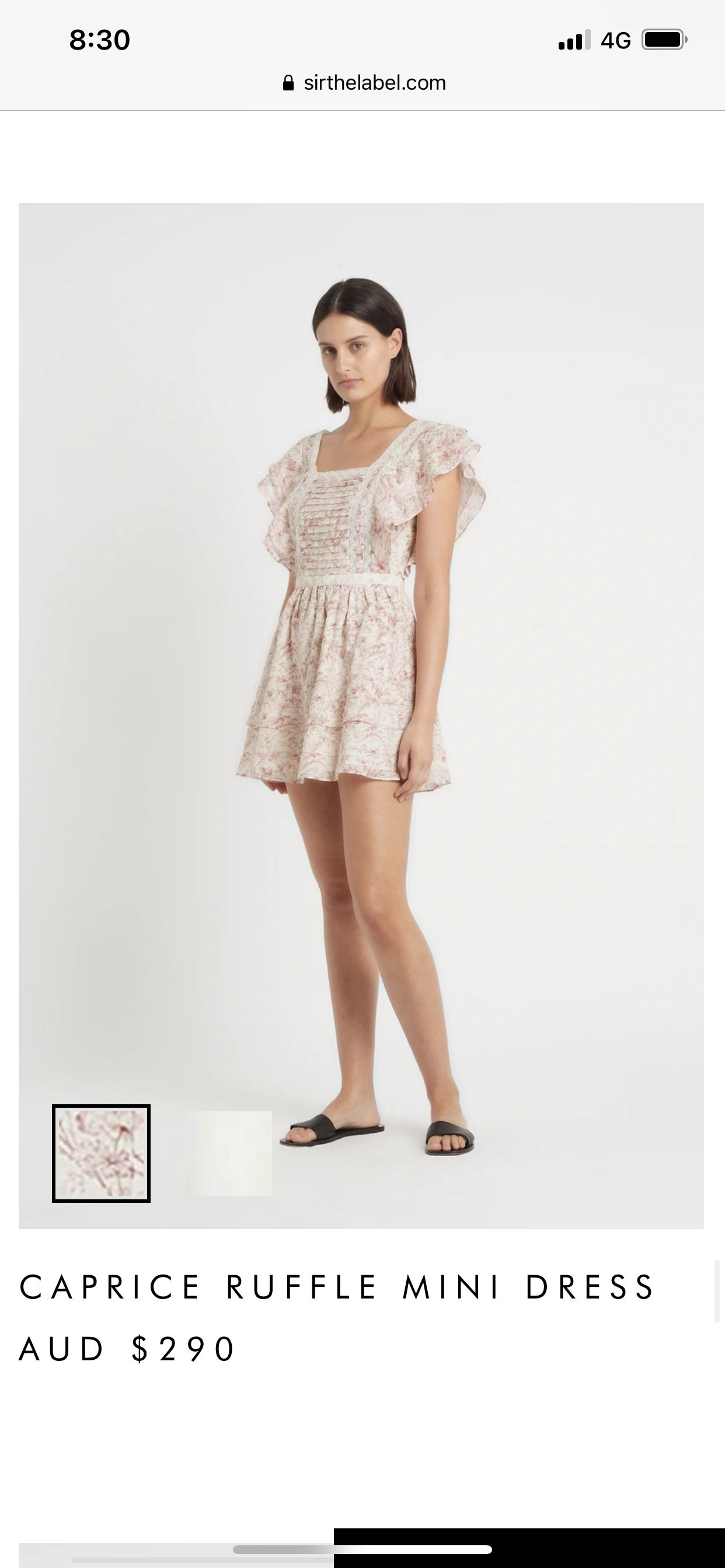 Affordable Sir The Label Caprice Ruffle Mini Dress