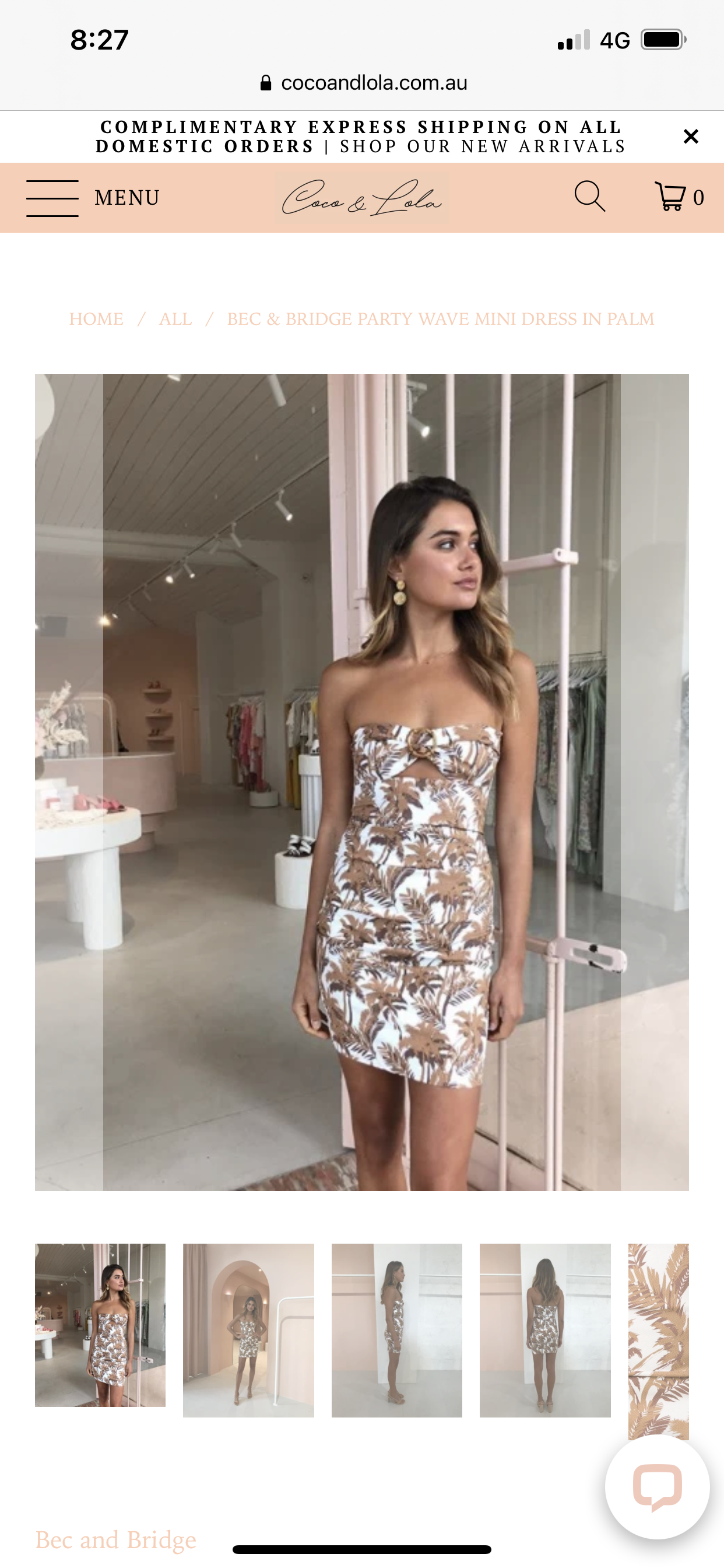 Cheap designer Bec & Bridge Party Wave Mini Dress