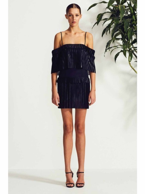 Designer rental Shona Joy Zanzibar Cross Over Mini Dress