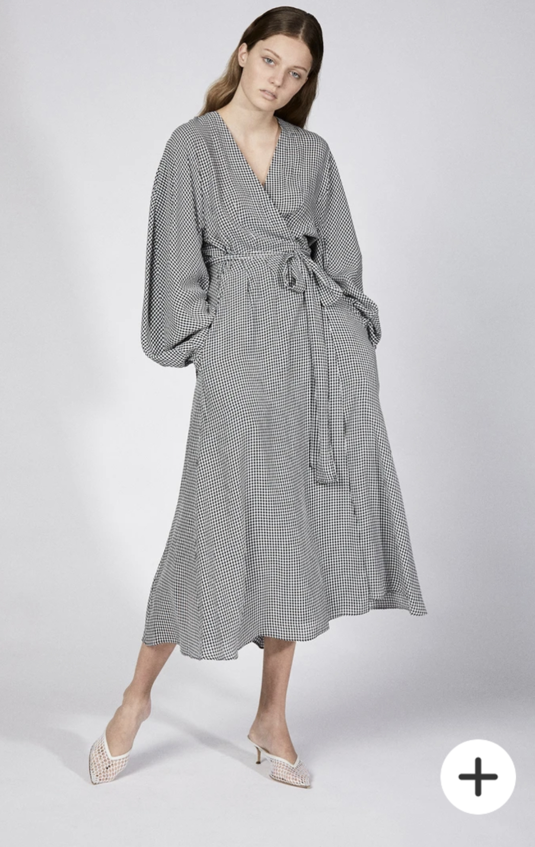 Rental Scanlan Theodore Gingham Wrap Dress