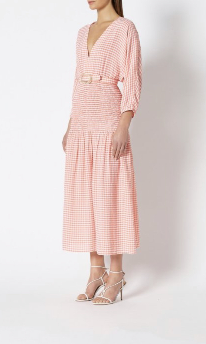 For rent a Scanlan Theodore Gingham Shirred