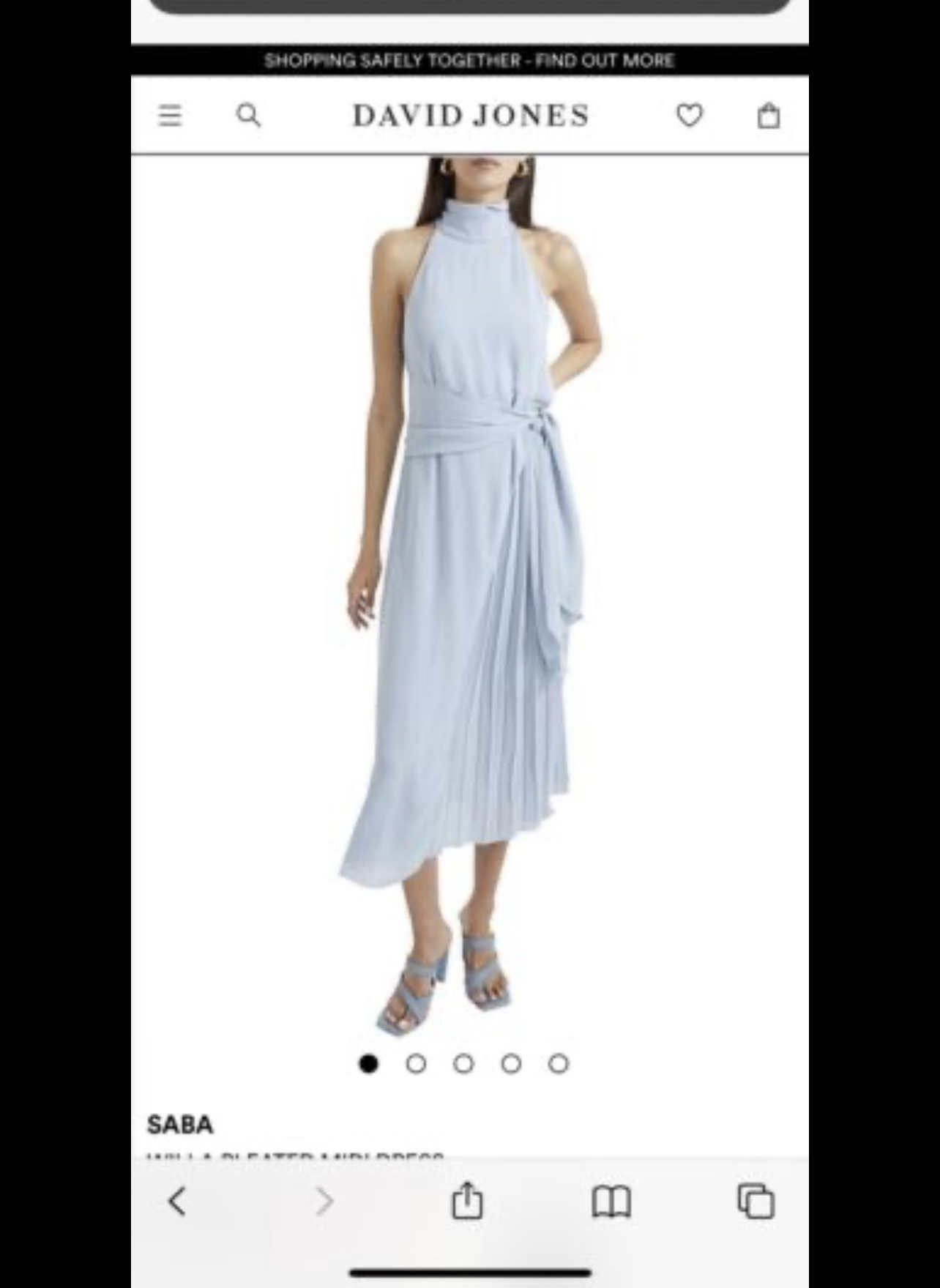 Affordable Saba Will Pleated Midi Dress