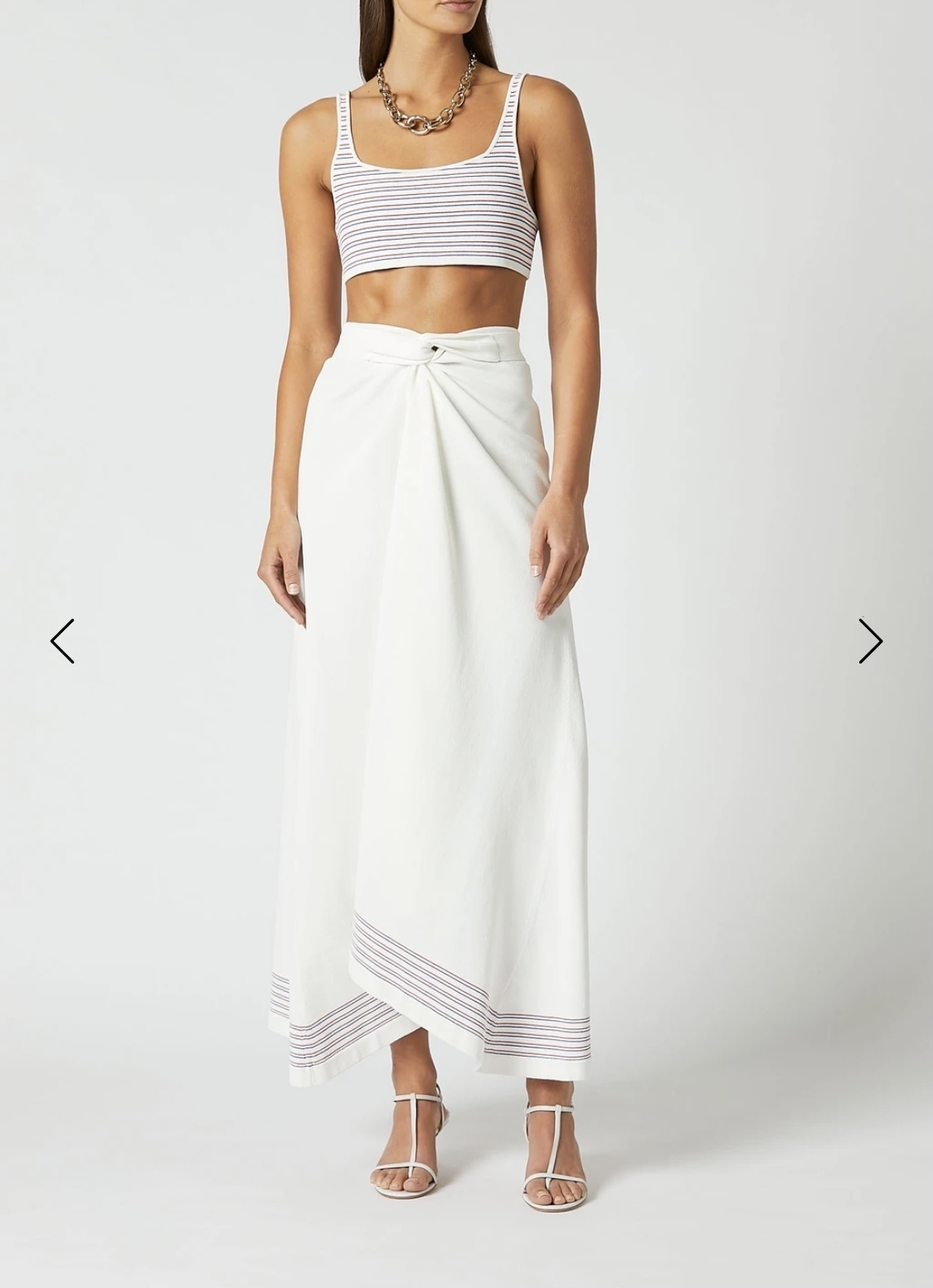 Rental Scanlan Theodore Crepe Knit Stripe Set